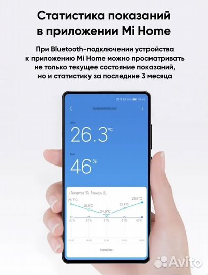 Датчик температуры и влажности xiaomi wifi