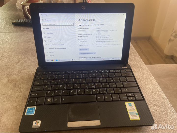 Нетбук asus eee pc 1001px