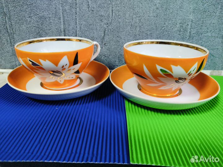 Две чайные пары. Дулево. СССР