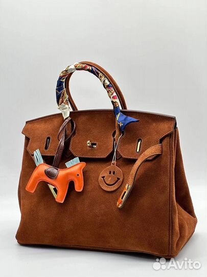 Сумка hermes birkin замша