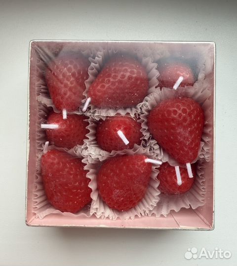 Ароматическая свеча клубничка