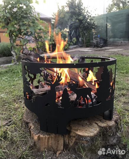 Костровая чаша мангал Олени