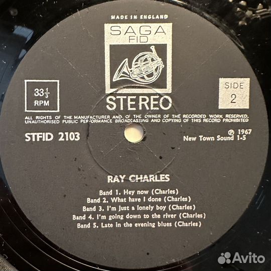 Ray Charles – Ray Charles (Англия 1967г.)