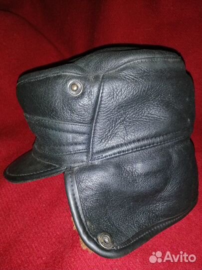 Шапка зимняя натур. мех (овчина) и кожа. р. 58