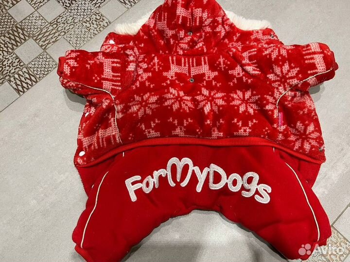 Зимний комбинезон для собак мелких пород