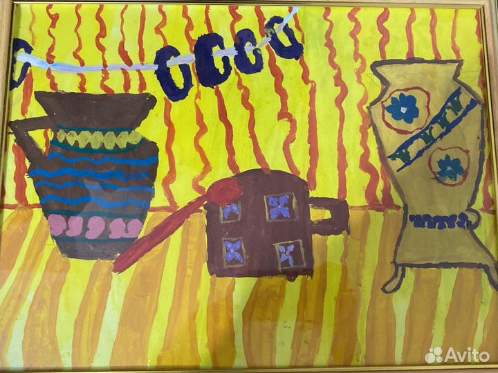 Картина гуашью