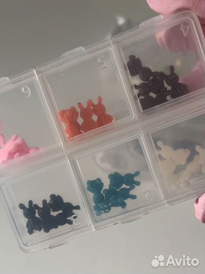 Декор для дизайна 3D кролики