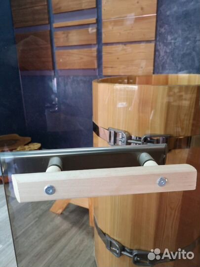 Дверь стеклянная для сауны бронза doorwood