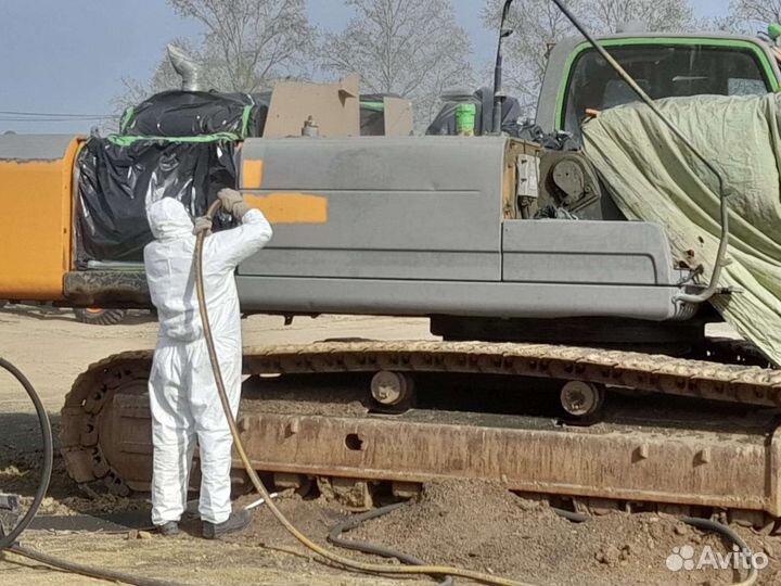 Пескоструйная обработка спецтехники