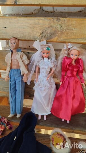 Кукла Барби barbie 90 х и Кен, плюс одежда