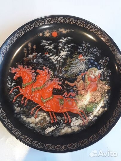 Тарелка декоративная. Русские сказки. Морозко