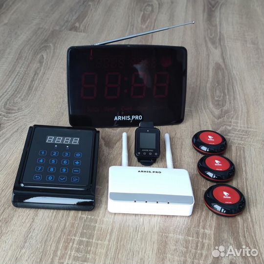 Кнопка вызова персонала, часы, табло, пуль, репите