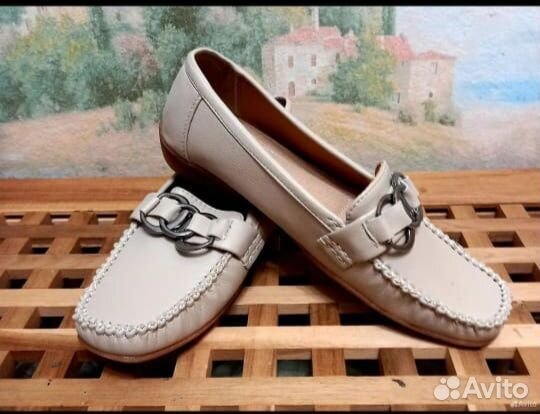 Мокасины лоферы Рязаньвест натуральная кожа 39