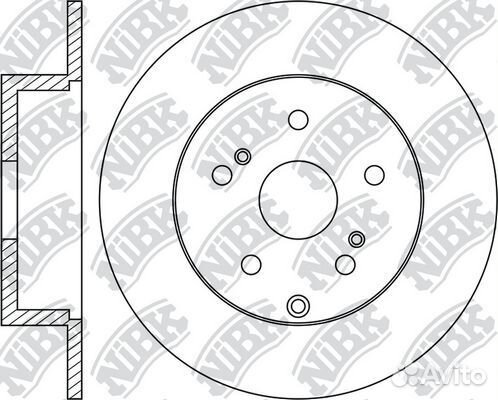 Задний тормозной диск NiBK, RN1201