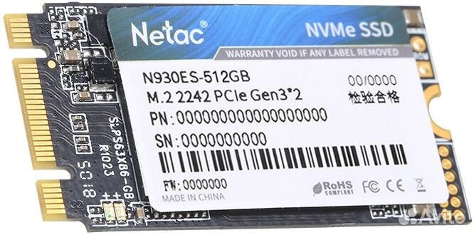 SSD M.2 2242 Netac 512GB N930ES PCI 3.0 x4