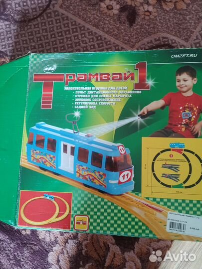 Детские игрушки Трамвайчик на рельсах