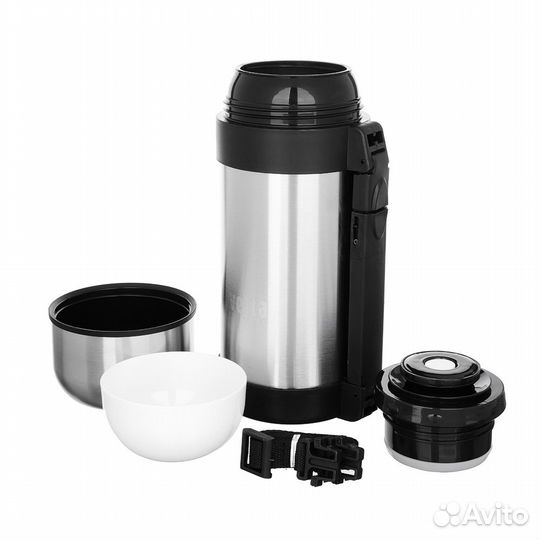 Термос туристический с широким горлом 1.0 л