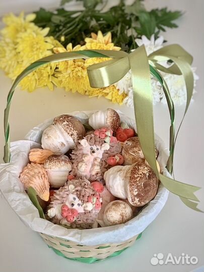 Съедобные грибы из зефира