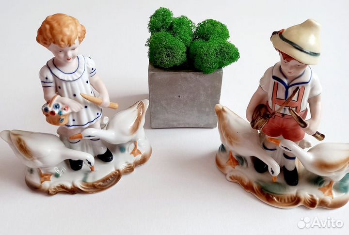Фарфоровые статуэтки, пара, Румыния
