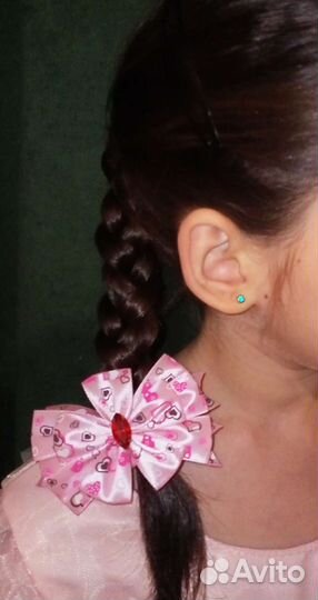 Бантики для волос для девочек. Ручная работа