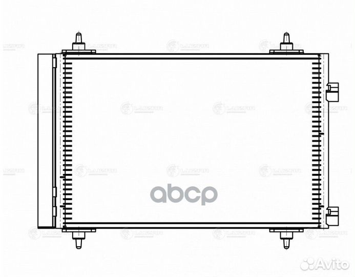 Радиатор кондиц. для а/м Peugeot 307/ Сitroen C