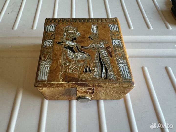 Шкатулка кожа СССР