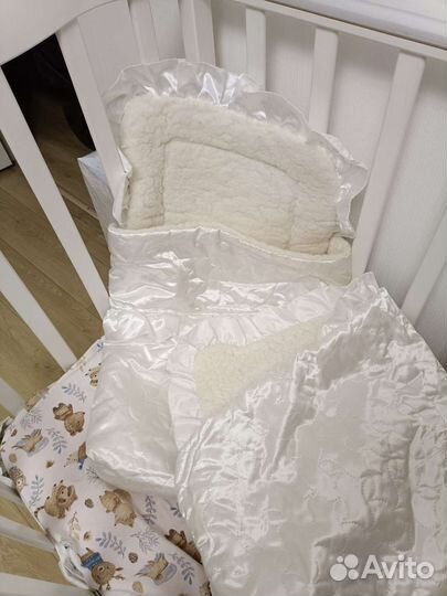 Конверт и одеялко на выписку теплое