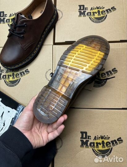 Мужские туфли Dr. Martens 1461 Коричневые