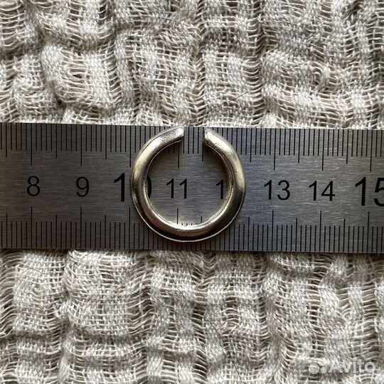 Серьги каффы серебро