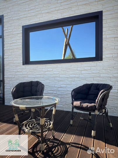 Комплект мебели для сада из ротанга