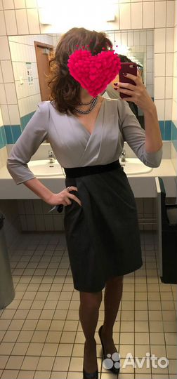 Платье офисное М (46)