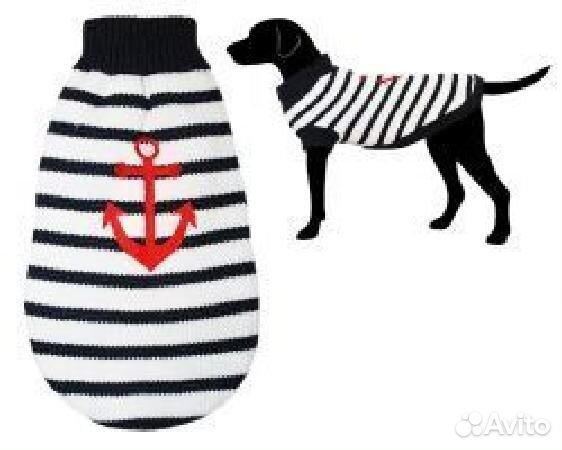 17811 уют Свитер морской полосатый с якорем 40 см