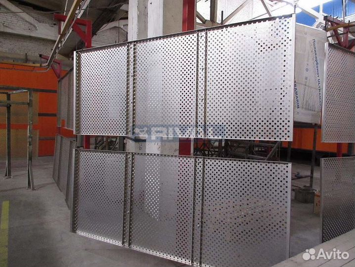 Перфорированные фасадные кассеты из оцинкованной стали