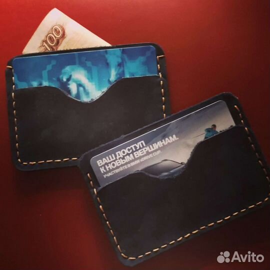 Картхолдер из натуральной кожи (handmade)