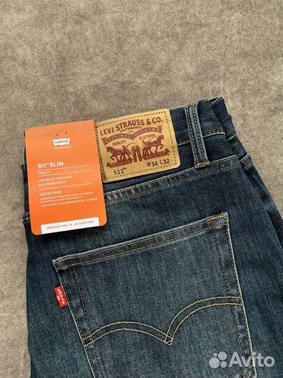 Джинсы Levi's 511 оригинал синие