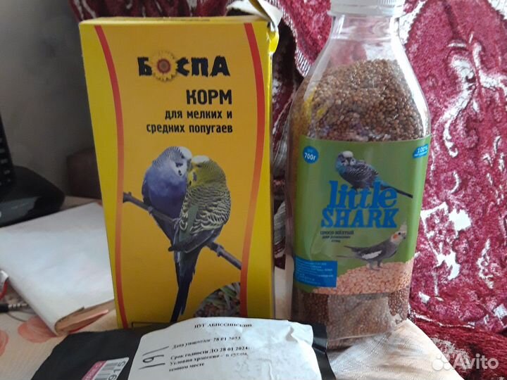 Корм для волнистых попугаев