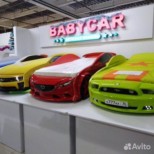 Детские кровати машины