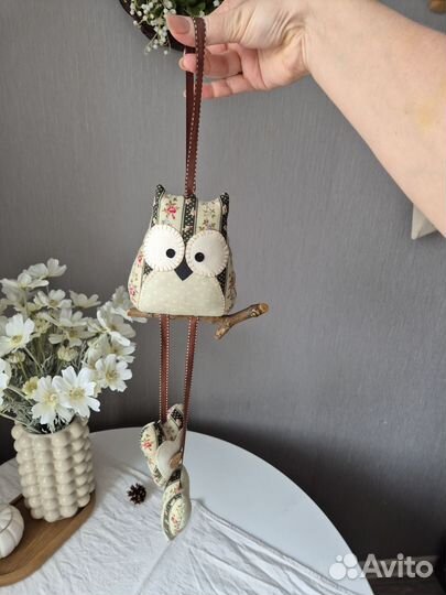 Игрушка ручной работы сова