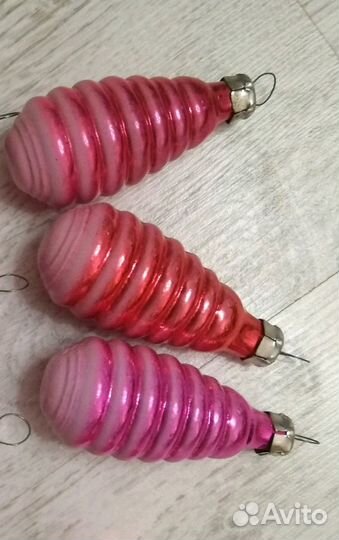 Елочные игрушки СССР, стекло