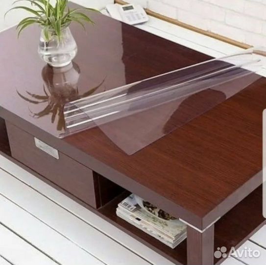 Скатерть на стол с мягкого стекла