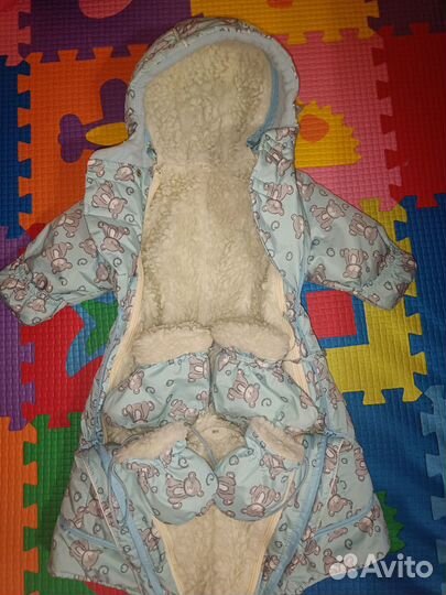 Детский зимний комбинезон трансформер на мальчика