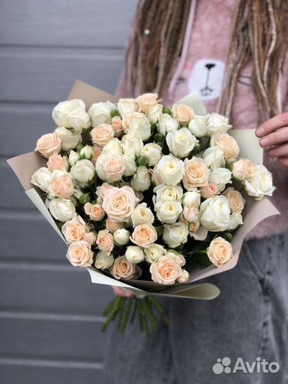 Розы букет, цветы, кустовые розы