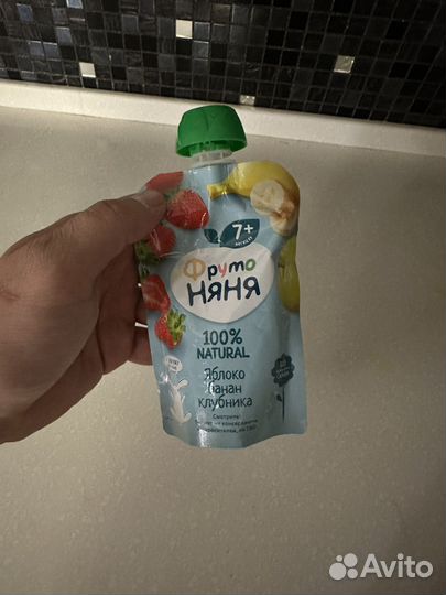 Детское фруктовое пюре