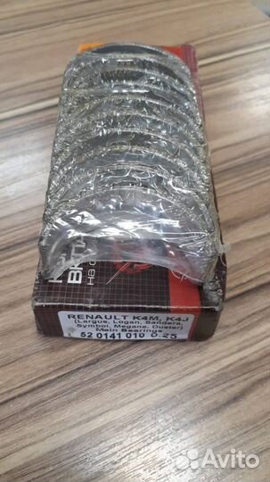 Вкладыши коренные 0,25 K4M, K4J