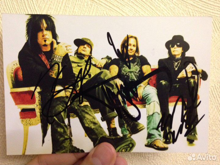 Автограф Motley crue Tarja Onyx Kaas Таркан Цзю