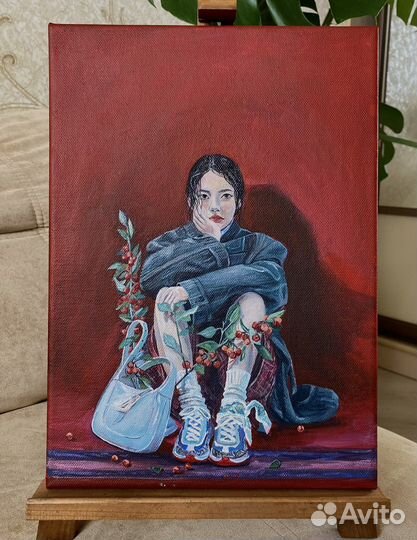 Картина акрилом на холсте