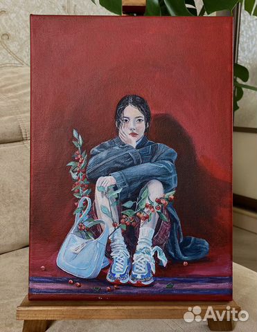 Картина акрилом на холсте