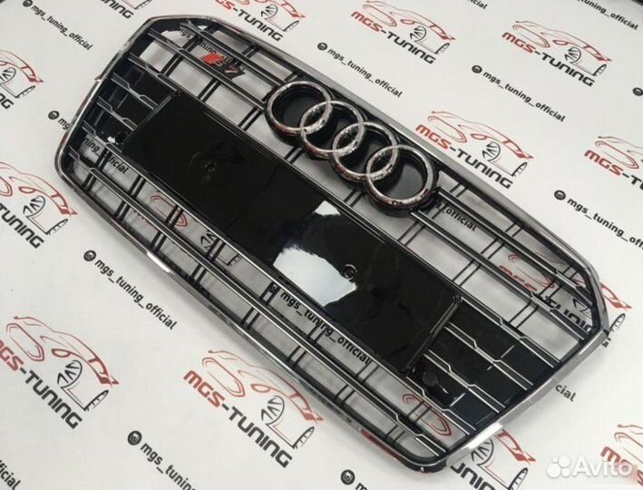 Решетка на Audi A7 14-17 гг. в стиле S7 дизайн 1