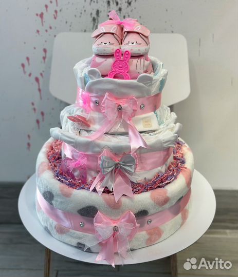 Торт из памперсов на рождение ребенка