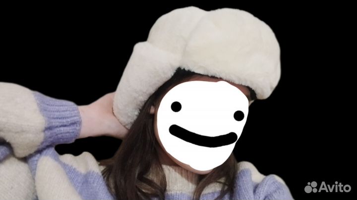 Шапка ушанка женская плюш